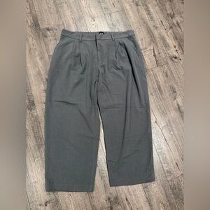 GAP 365 High Rise Taper Gray Wide Leg Pants